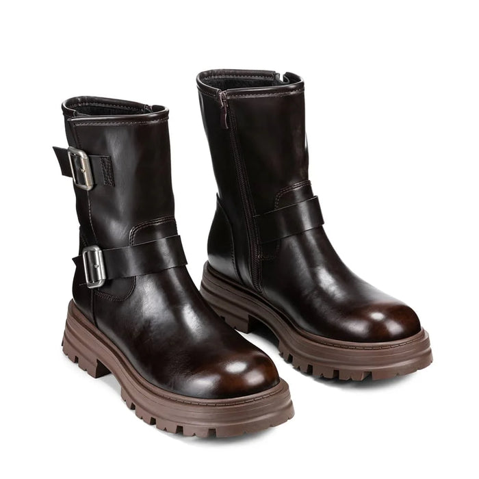 weide BOTINES PLATAFORMA MUJER MARRON WEIDE YL76 Los más vendidos