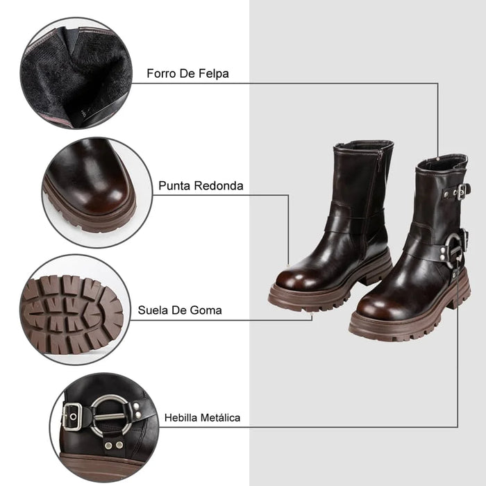 weide BOTINES PLATAFORMA MUJER MARRON WEIDE YL75 Tienda