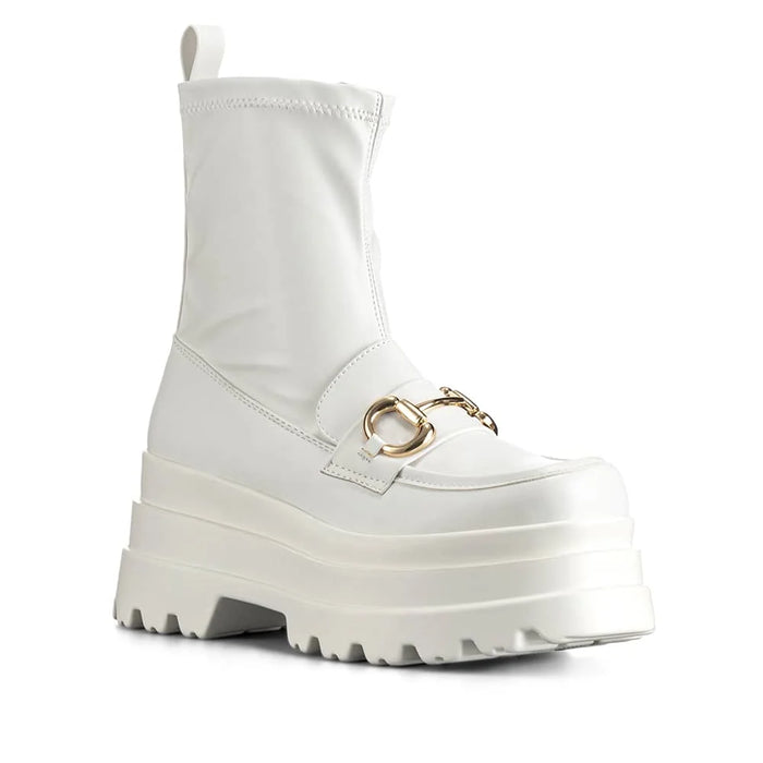 weide BOTINES PLATAFORMA MUJER BLANCO WEIDE CZY578 Liquidación