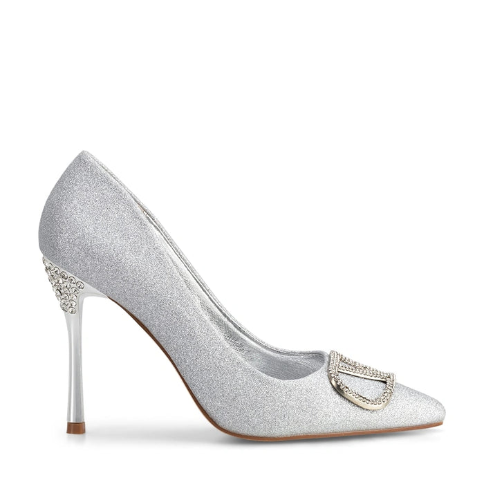 weide Zapatos Taco Mujer Ignacia Plateado Weide