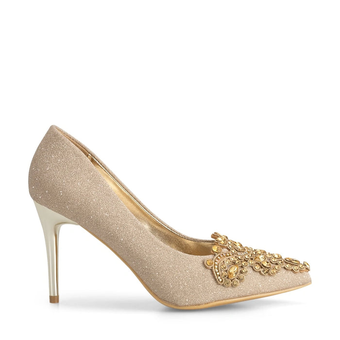 weide Zapatos Taco Mujer Javiera Dorado Weide