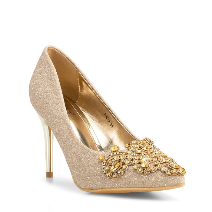 weide Zapatos Taco Mujer Javiera Dorado Weide Promoción por tiempo limitado