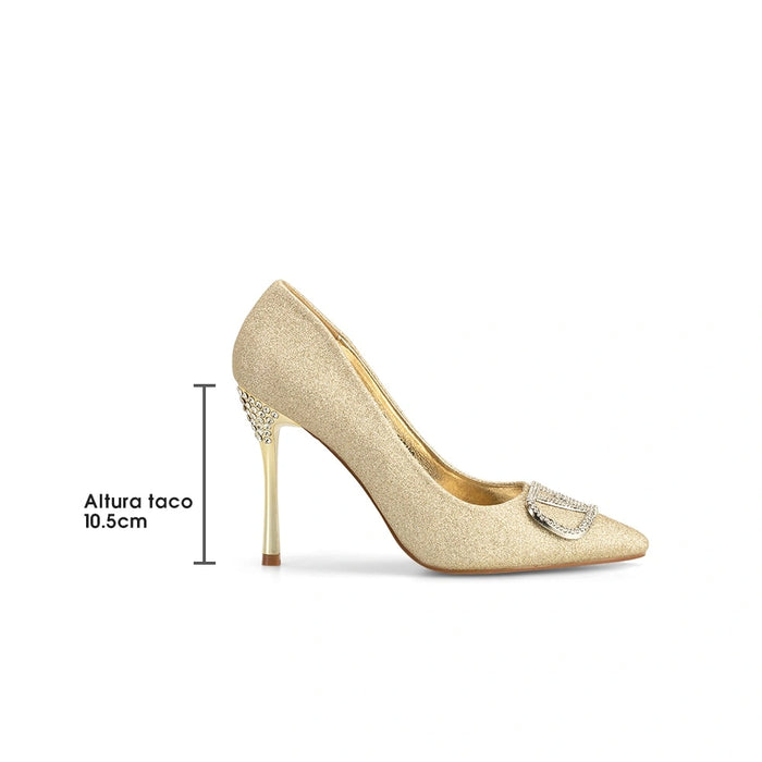 weide Zapatos Taco Mujer Ignacia Dorado Weide Promoción trimestral