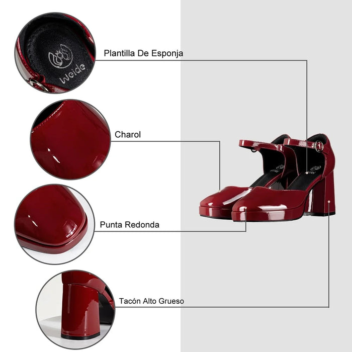 weide ZAPATOS MARY JANE MUJER BURDEO WEIDE YL85 Liquidación