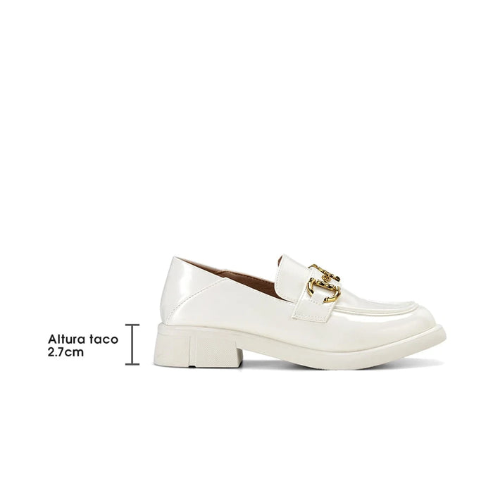 weide Mocasin Mujer Casalia Blanco Weide GH86 Rebajas top