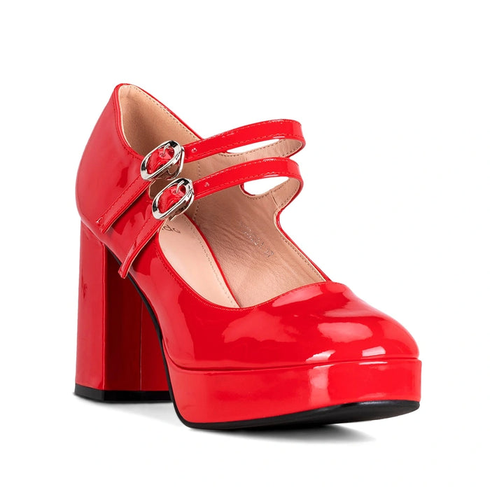 weide Zapatos Mary Jane Mujer Benita Rojo Weide Oferta especial