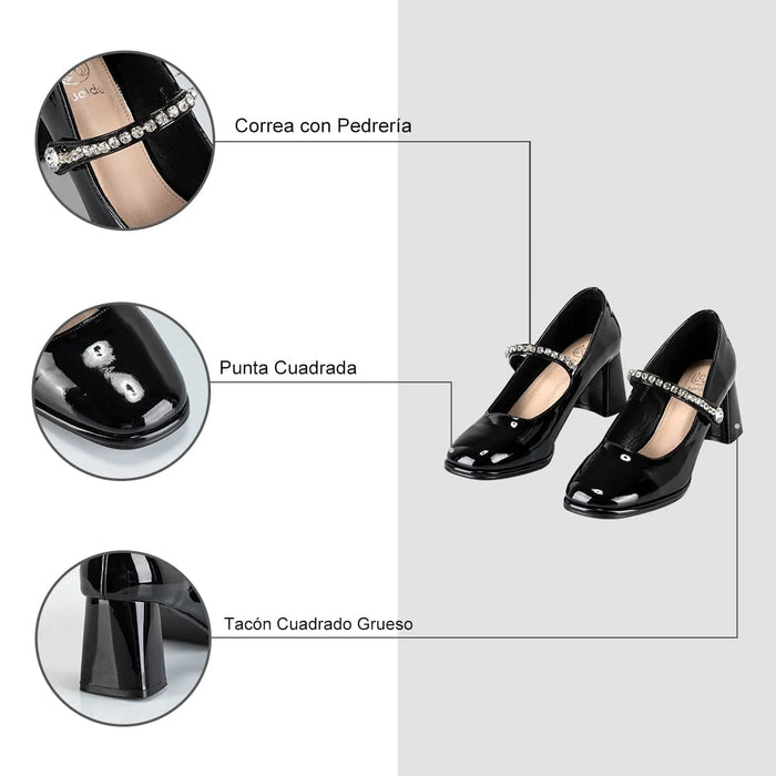 weide ZAPATOS MARY JANE MUJER NEGRO WEIDE YL62 2025