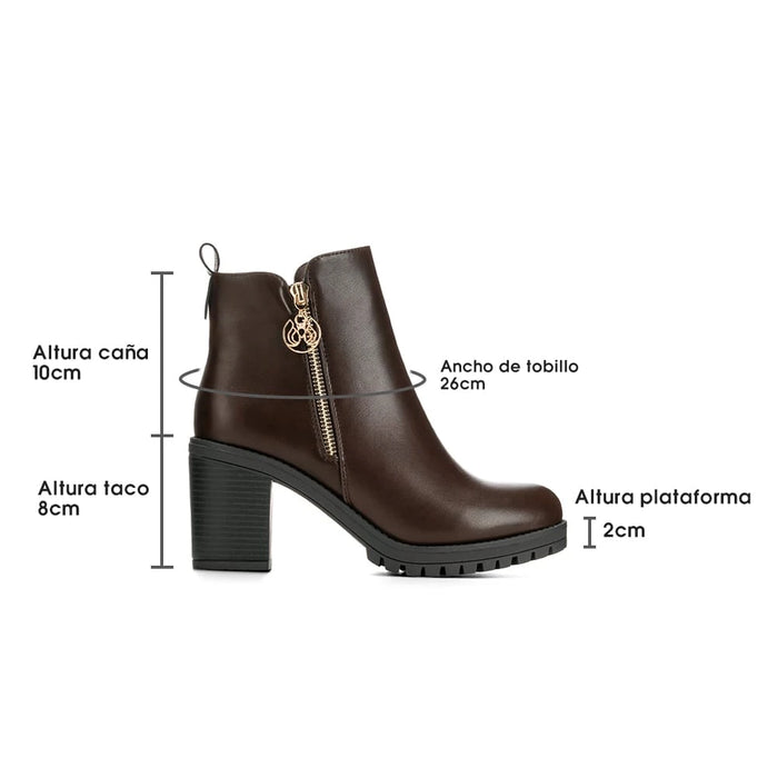weide BOTINES TACO MUJER MARRON WEIDE HX279 Último día