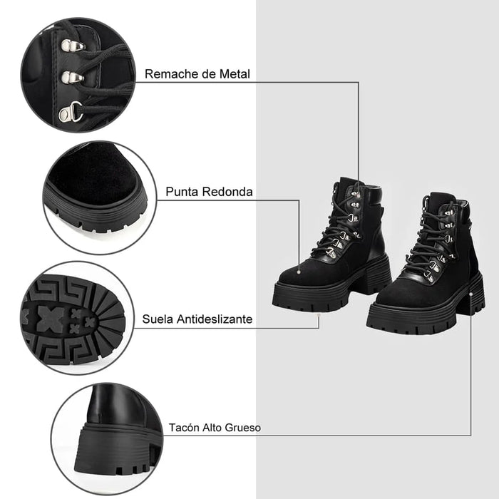 weide BOTINES PLATAFORMA MUJER NEGRO WEIDE DH73 Solo queda un día