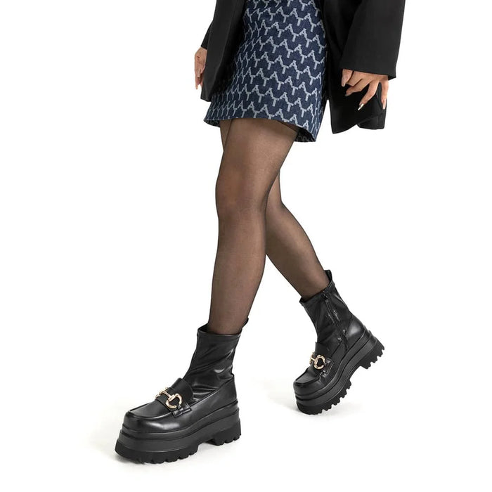 weide BOTINES PLATAFORMA MUJER NEGRO WEIDE CZY578 Superdescuento