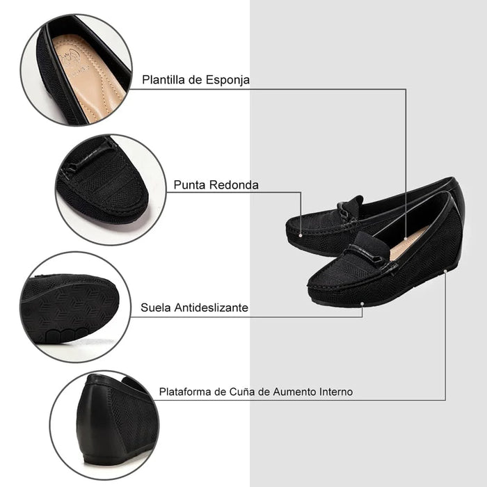weide MOCASIN PLANO MUJER NEGRO WEIDE GH117 Ofertas especiales
