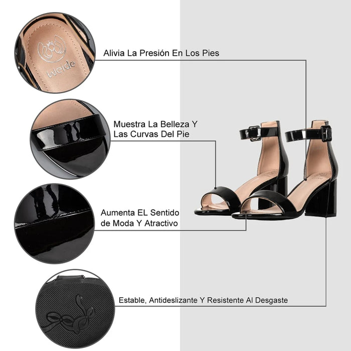 weide SANDALIA MUJER TACO WEIDE GHE19B Rebajas