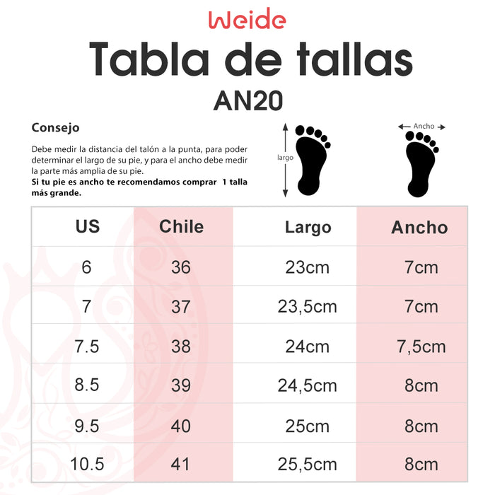 weide Zapatilla Avni Negro Weide Solo queda un día