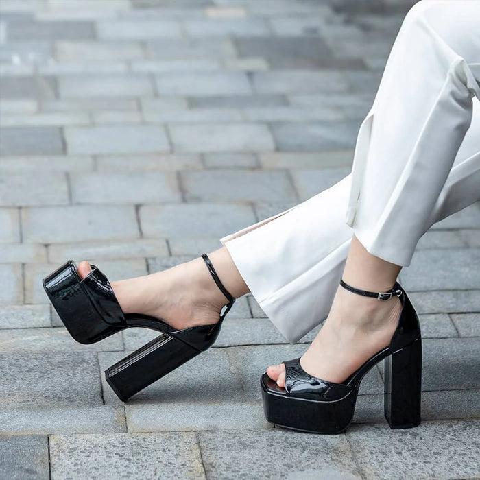 weide Sandalias Fiesta Mujer Milagros Negro Weide Envío internacional gratuito