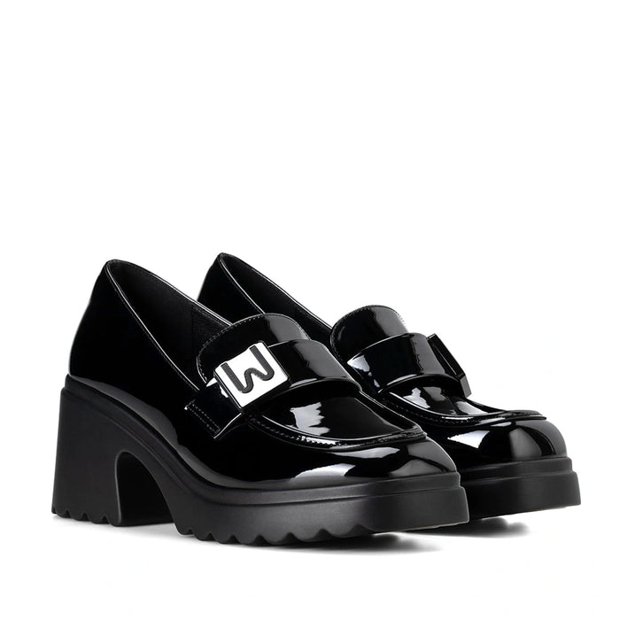 weide Mocasin Mujer Olimpia Negro Weide Tienda de fábrica