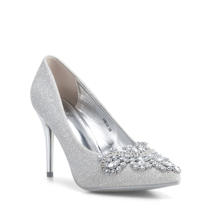 weide Zapatos Taco Mujer Javiera Plateado Weide En oferta