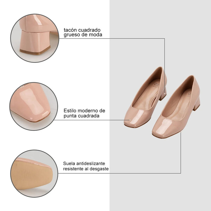 weide Zapatos Taco Mujer Alexia Rosado Weide Outlet online