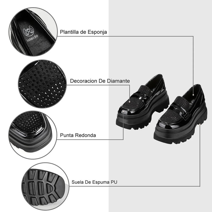 weide MOCASIN PLANO MUJER NEGRO WEIDE DH77 Liquidación