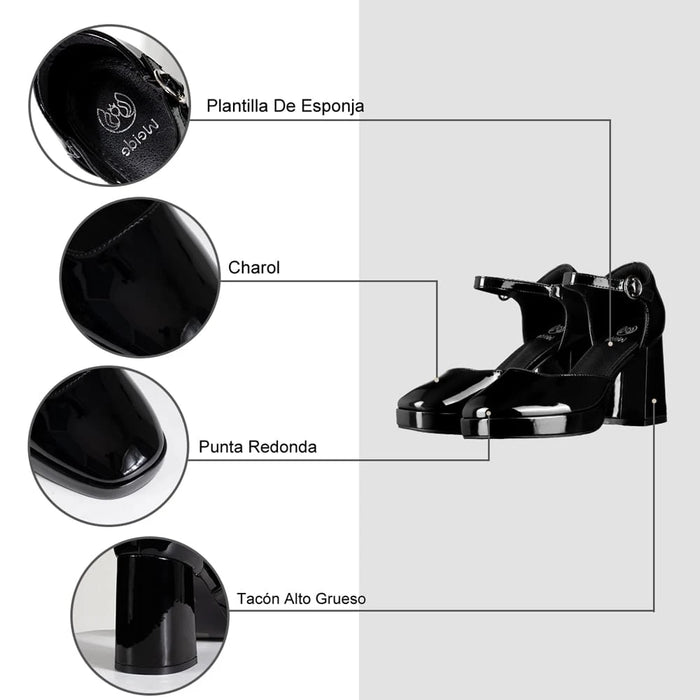 weide ZAPATOS MARY JANE MUJER NEGRO WEIDE YL83 Ahorra y exporta