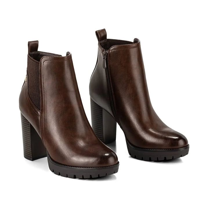weide BOTINES TACO MUJER MARRON WEIDE QBM06 En oferta