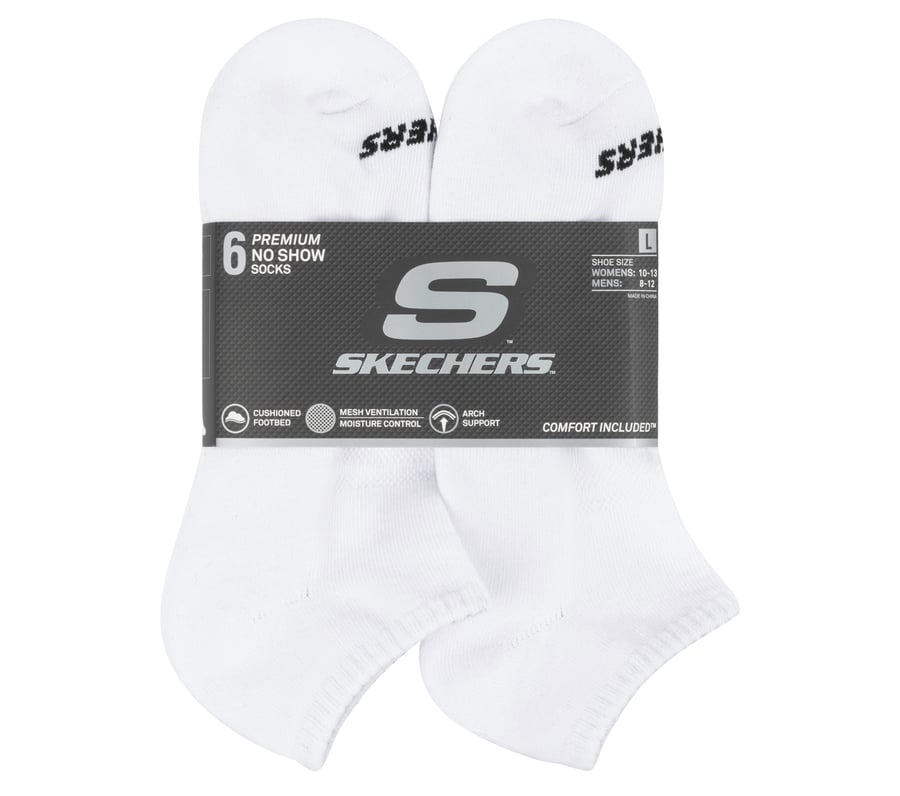 Skechers 6 Pack Core Low Cut Large Socks Grandes descuentos