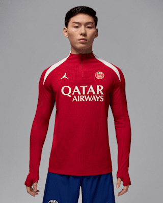 Nike Cuarta equipación Strike Elite París Saint-GermainCamiseta de entrenamiento de fútbol de tejido Knit Jordan Dri-FIT ADV - Hombre