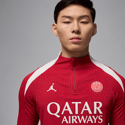 Nike Cuarta equipación Strike Elite París Saint-GermainCamiseta de entrenamiento de fútbol de tejido Knit Jordan Dri-FIT ADV - Hombre 2025