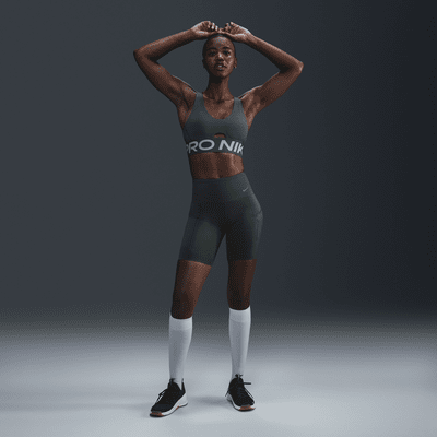 Nike Nike Pro Indy PlungeSujetador deportivo de sujeción media con almohadilla - Mujer Rebajas baratas