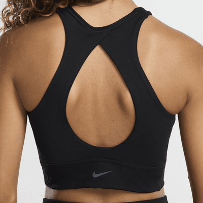 Nike Nike One TwistSujetador deportivo de sujeción ligera con forro ligero y escote alto - Mujer Tienda