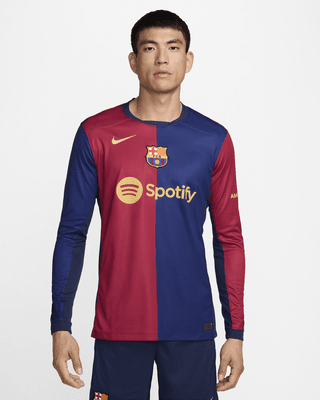 Nike Primera equipación Stadium FC Barcelona 2024/25Camiseta de fútbol de manga larga Replica Nike Dri-FIT - Hombre Rebajas