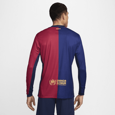 Nike Primera equipación Stadium FC Barcelona 2024/25Camiseta de fútbol de manga larga Replica Nike Dri-FIT - Hombre Rebajas
