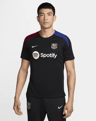 Nike FC Barcelona StrikeCamiseta de fútbol de manga corta de tejido Knit Nike Dri-FIT - Hombre