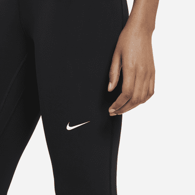 Nike Nike ProLeggings cortos de talle medio con panel de malla - Mujer Tienda de fábrica