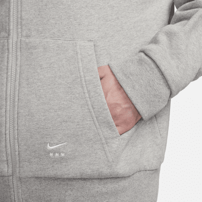 Nike Nike x MMWSudadera con capucha de tejido Fleece y cremallera completa Descuento por venta flash