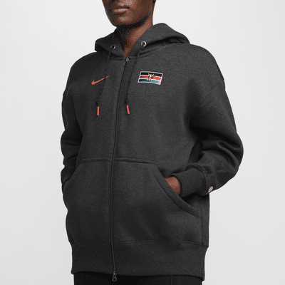 Nike Team Kenya Phoenix FleeceSudadera con capucha y cremallera completa oversize Nike - Mujer Precio ultrabajo