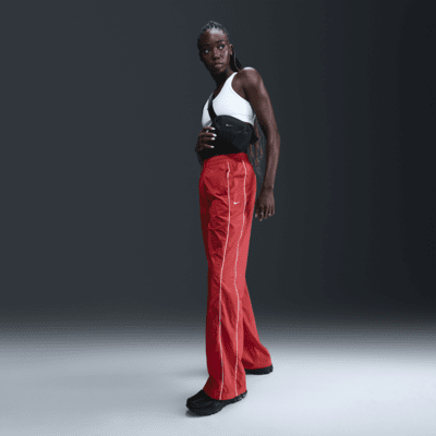 Nike Nike WindrunnerPantalón de talle alto y tejido Woven con dobladillo abierto - Mujer Ofertas