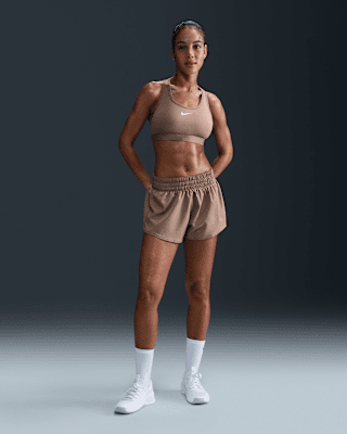 Nike Nike OnePantalón corto con malla interior de talle medio y 8 cm Dri-FIT - Mujer
