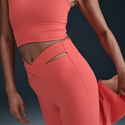 Nike Nike Zenvy RibLeggings acampanados de talle alto y sujeción ligera - Mujer Tienda