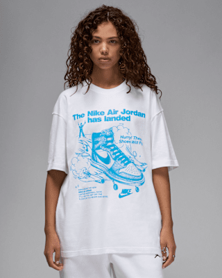 Nike JordanCamiseta oversize con estampado - Mujer Libre de impuestos