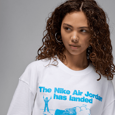 Nike JordanCamiseta oversize con estampado - Mujer Libre de impuestos