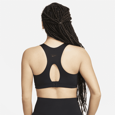 Nike Nike AlphaSujetador deportivo de sujeción alta con almohadilla y cremallera delantera - Mujer Precio ultrabajo
