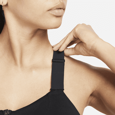Nike Nike AlphaSujetador deportivo de sujeción alta con almohadilla y cremallera delantera - Mujer Precio ultrabajo
