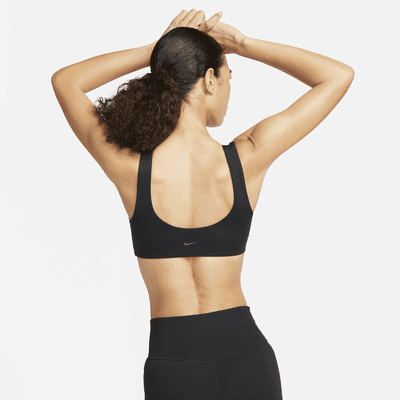 Nike Nike Alate All USujetador deportivo de sujeción ligera con forro ligero y cuello en U - Mujer 2025