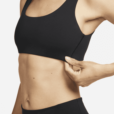 Nike Nike Alate All USujetador deportivo de sujeción ligera con forro ligero y cuello en U - Mujer 2025