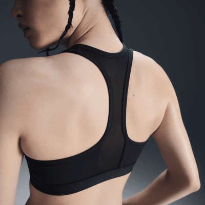 Nike Nike Swoosh Front ZipSujetador deportivo de sujeción media con almohadilla - Mujer En línea