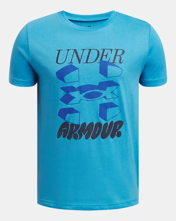 Under Armour Camiseta de manga corta UA Split Big Logo para niño  