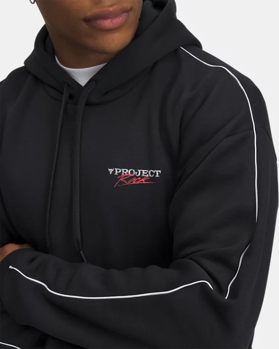 Under Armour Sudadera con capucha Project Rock Icon Fleece para hombre   Ofertas