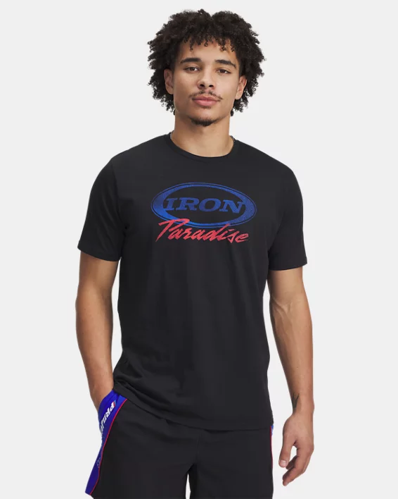 Under Armour Camiseta de manga corta Project Rock Iron para hombre  
