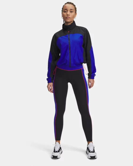 Under Armour Sudadera con cremallera completa de tejido Project Rock para mujer   Gran oferta