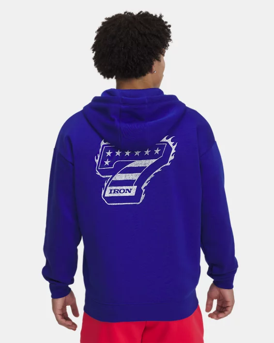 Under Armour Sudadera con cremallera completa Project Rock Icon Fleece para hombre   Rebajas de fábrica